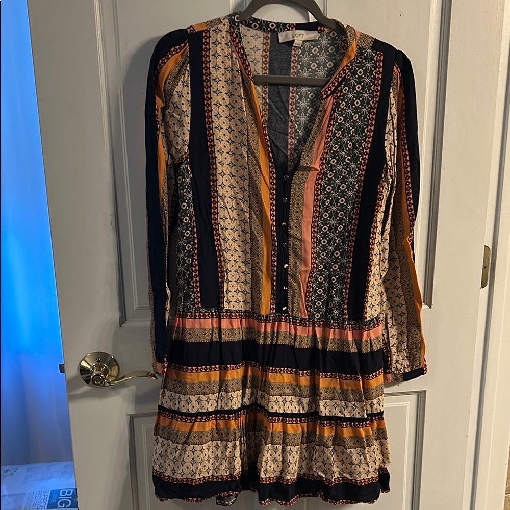 Loft Multicolor Bohemian Dress